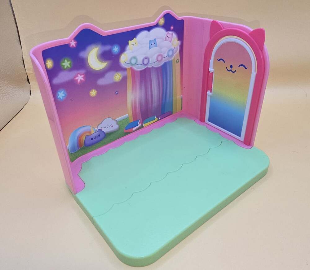 Gabby's Dollhouse Sweet Dreams Bedroom for Doll House (No Figures Or Accessories